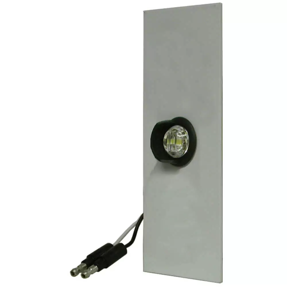 LED License Light Side Plate with Light and Grommet