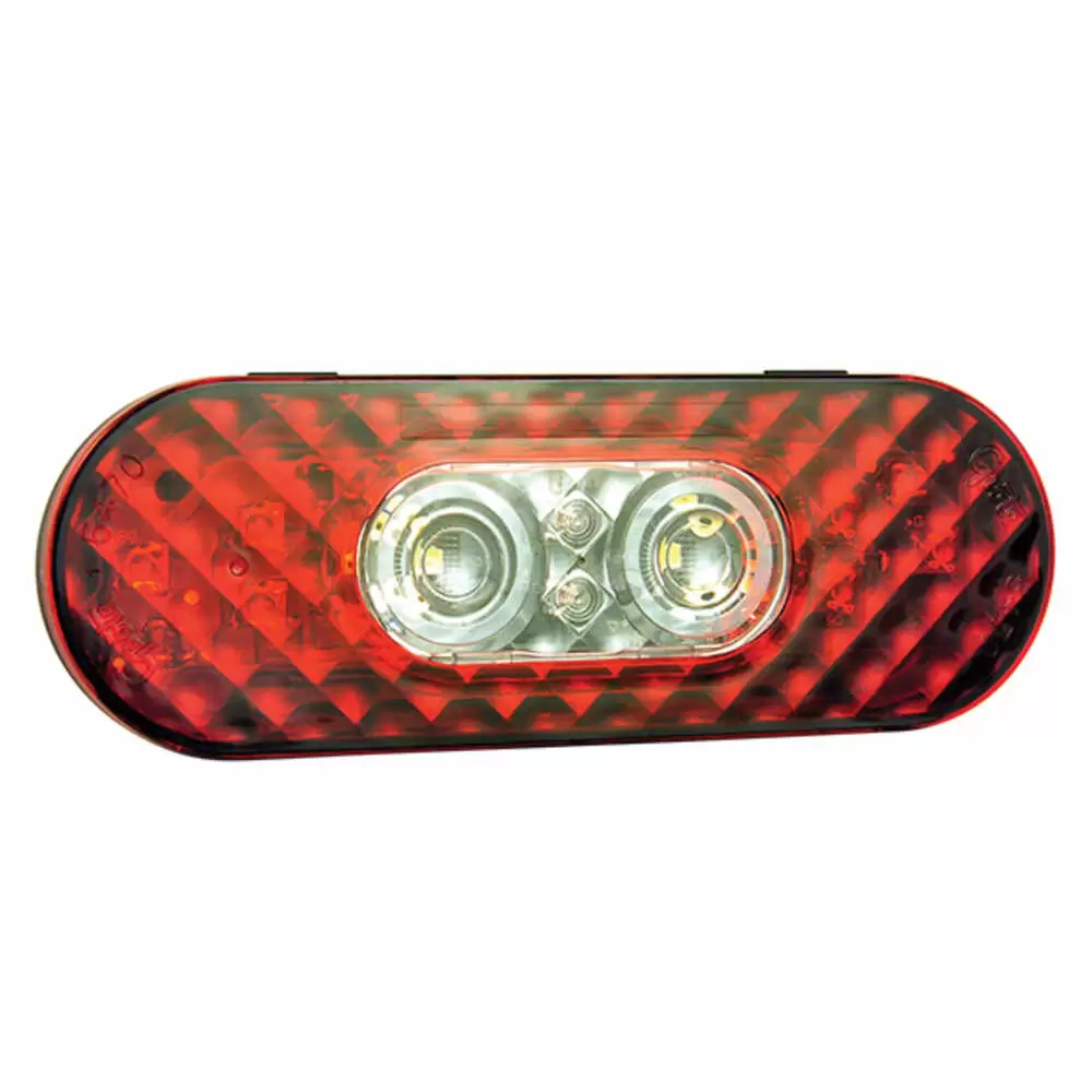 Led Oval Stop / Tail / Turn Light with Integrated Back Up
