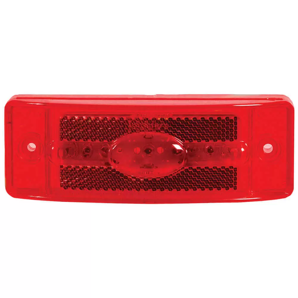 LED Red Rectangular Marker Light, 7 LED's - Maxxima