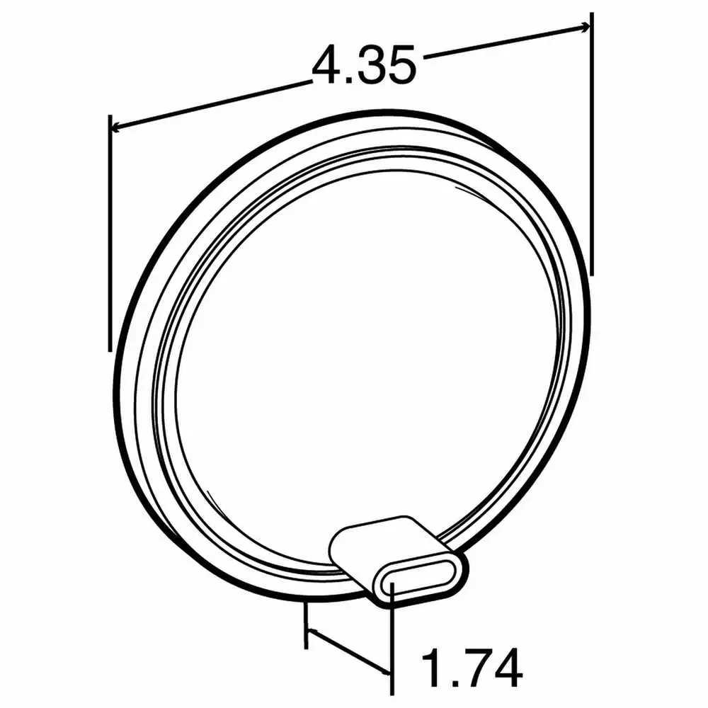 LED Round Clear Back Up Light Only - 27 LED's - Truck-Lite
