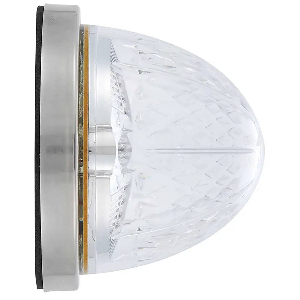 LED Watermelon Clearance Marker Light - Amber, Clear Lens