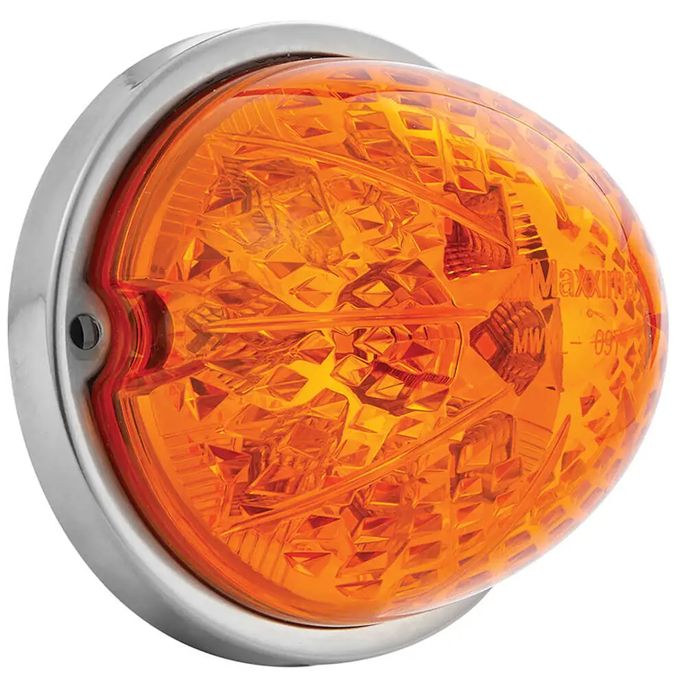 LED Watermelon Clearance Marker Light - Amber Lens