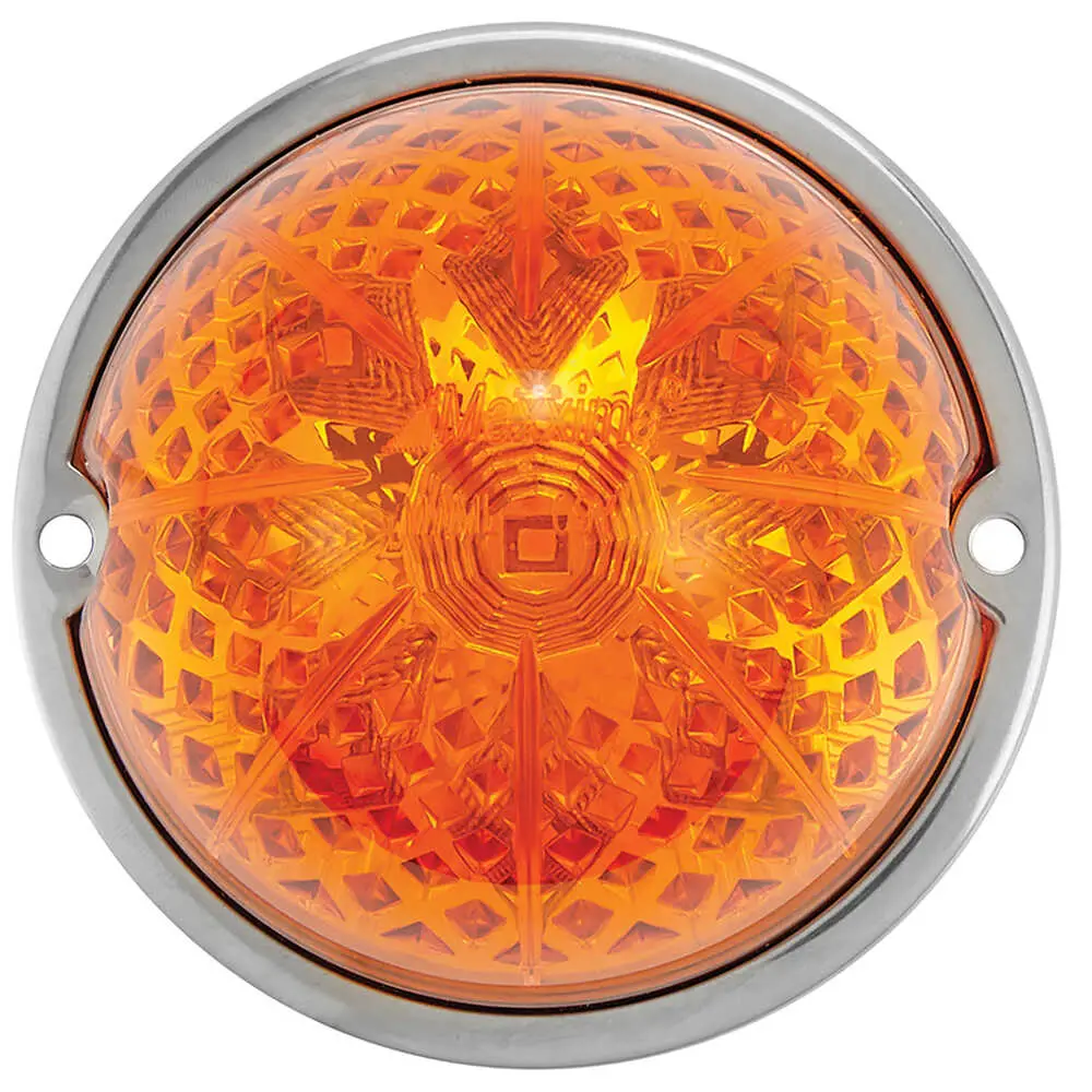 LED Watermelon Clearance Marker Light - Amber Lens