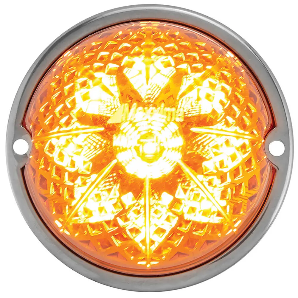 LED Watermelon Clearance Marker Light - Amber Lens
