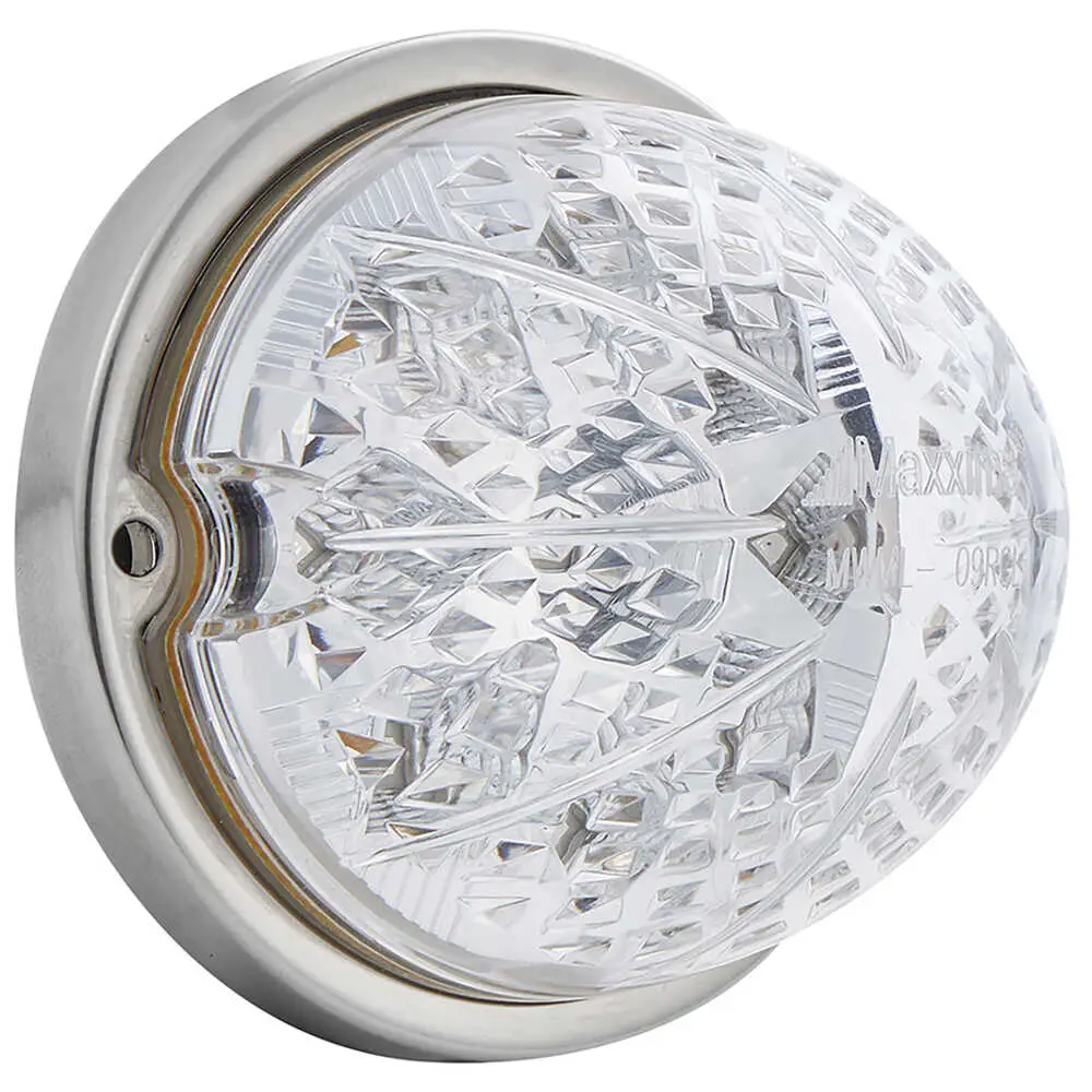 LED Watermelon Clearance Marker Light - Red Clear Lens