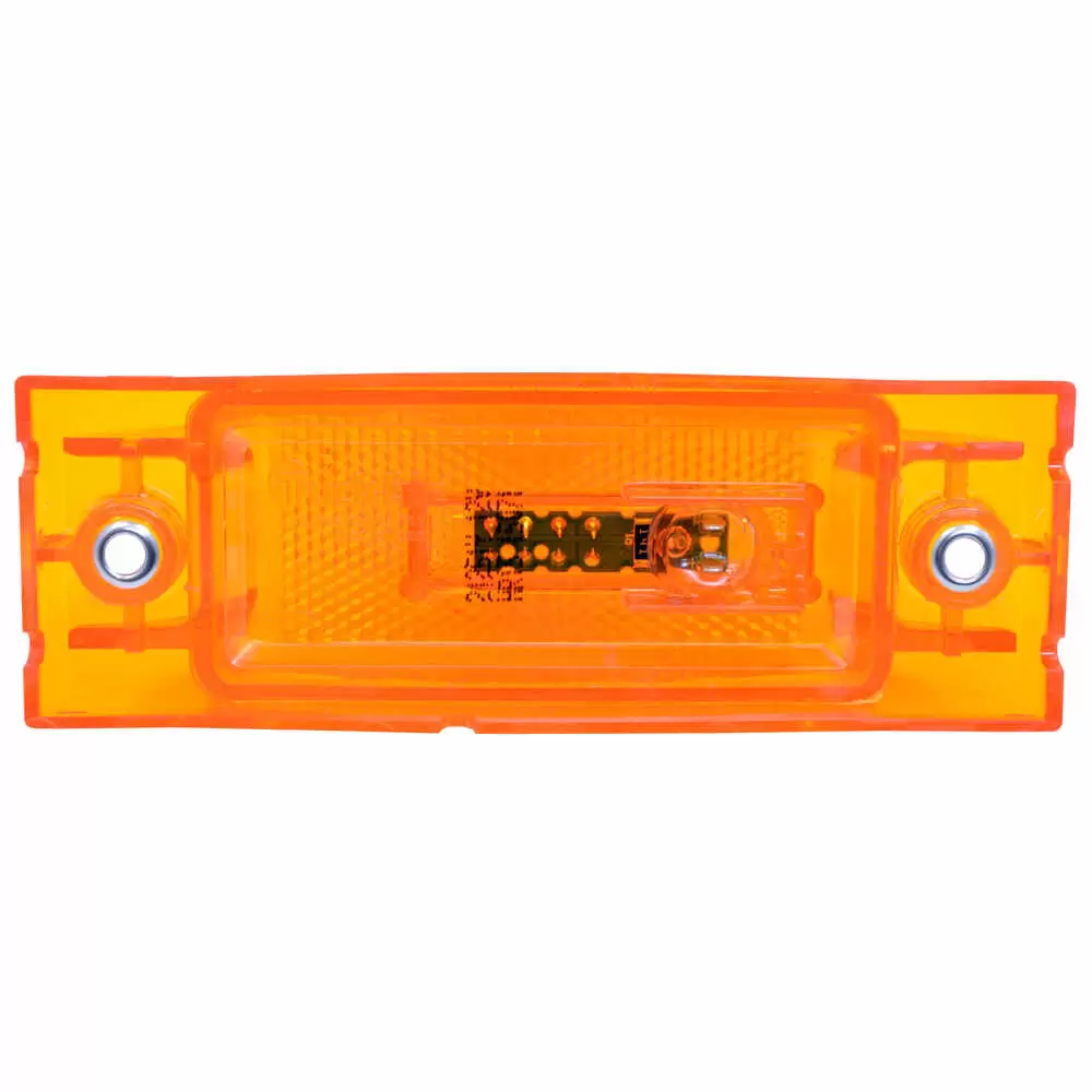 LED Yellow Reflex Marker Light with Plug - 2 LED's - Truck-Lite 21051Y