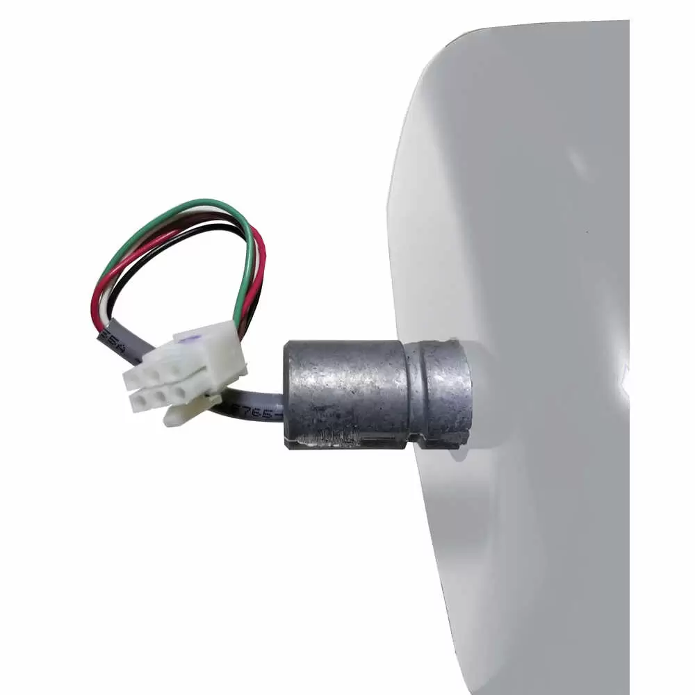 Left 2020 Deluxe Heated Remote / Manual Mirror Head - Driver side - White - Velvac 714589