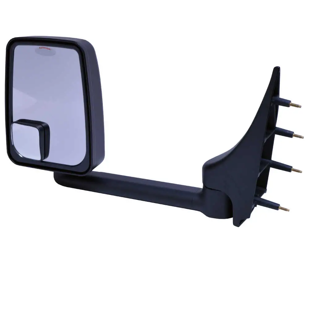 Left 2020 Standard Heated Remote Mirror Assembly for 96" Body Width - Driver side - Black - Fits 03-On Ford E-Series