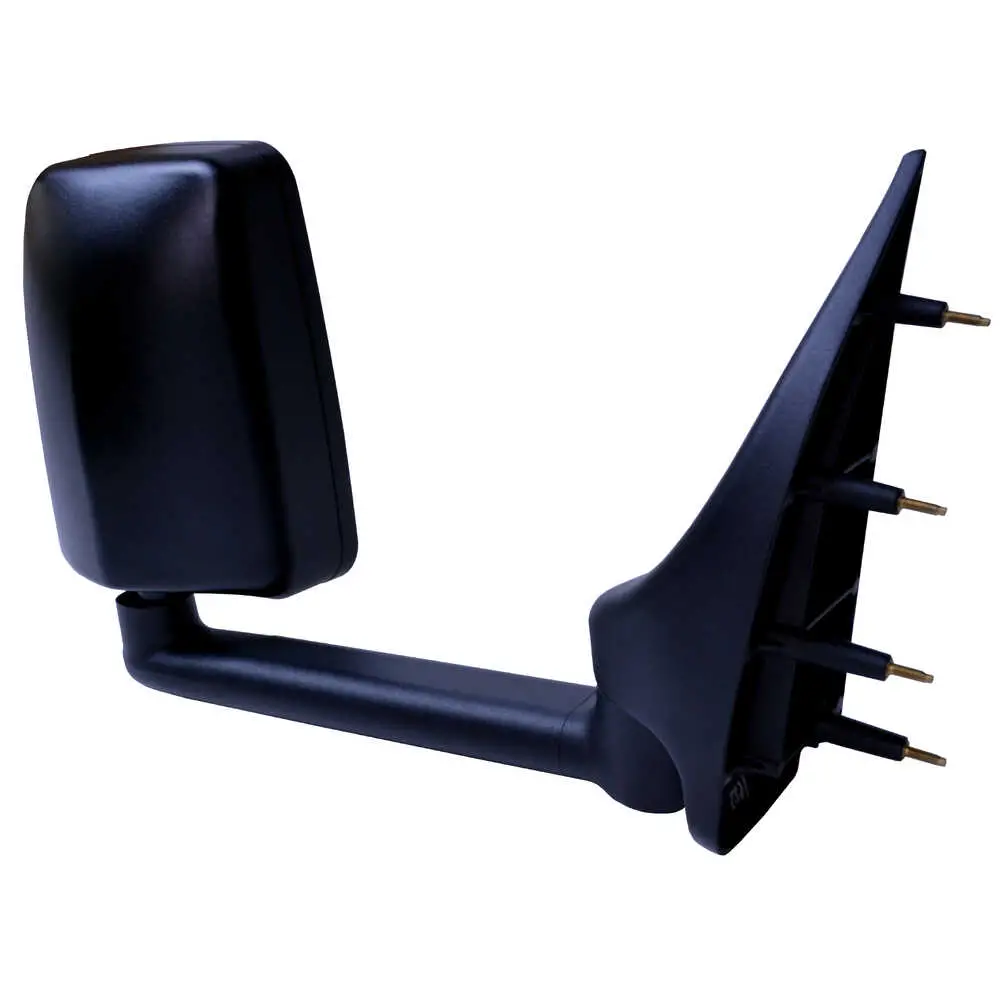 Left 2020 Standard Manual Mirror Assembly for 102" Body Width, Black - Driver side - 03-On Ford E Series