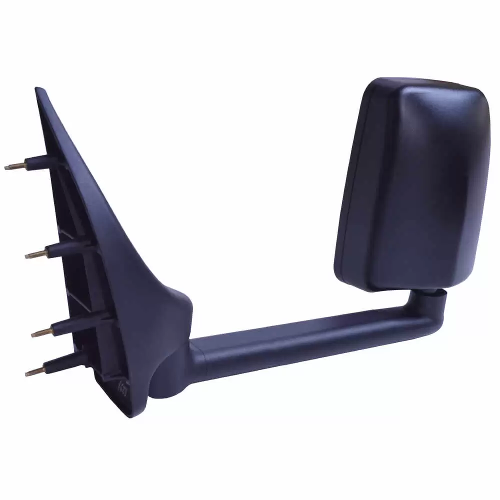 Left 2020 Standard Manual Mirror Assembly for 102" Body Width - Driver side - Black - 03-On Ford E Series - Velvac 715409