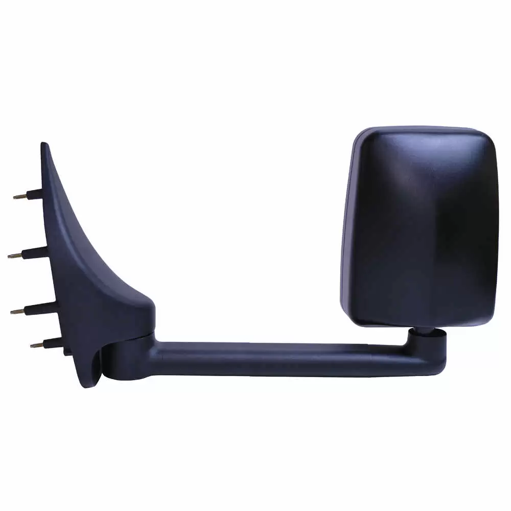 Left 2020 Standard Manual Mirror Assembly for 102" Body Width - Driver side - Black - 03-On Ford E Series - Velvac 715409