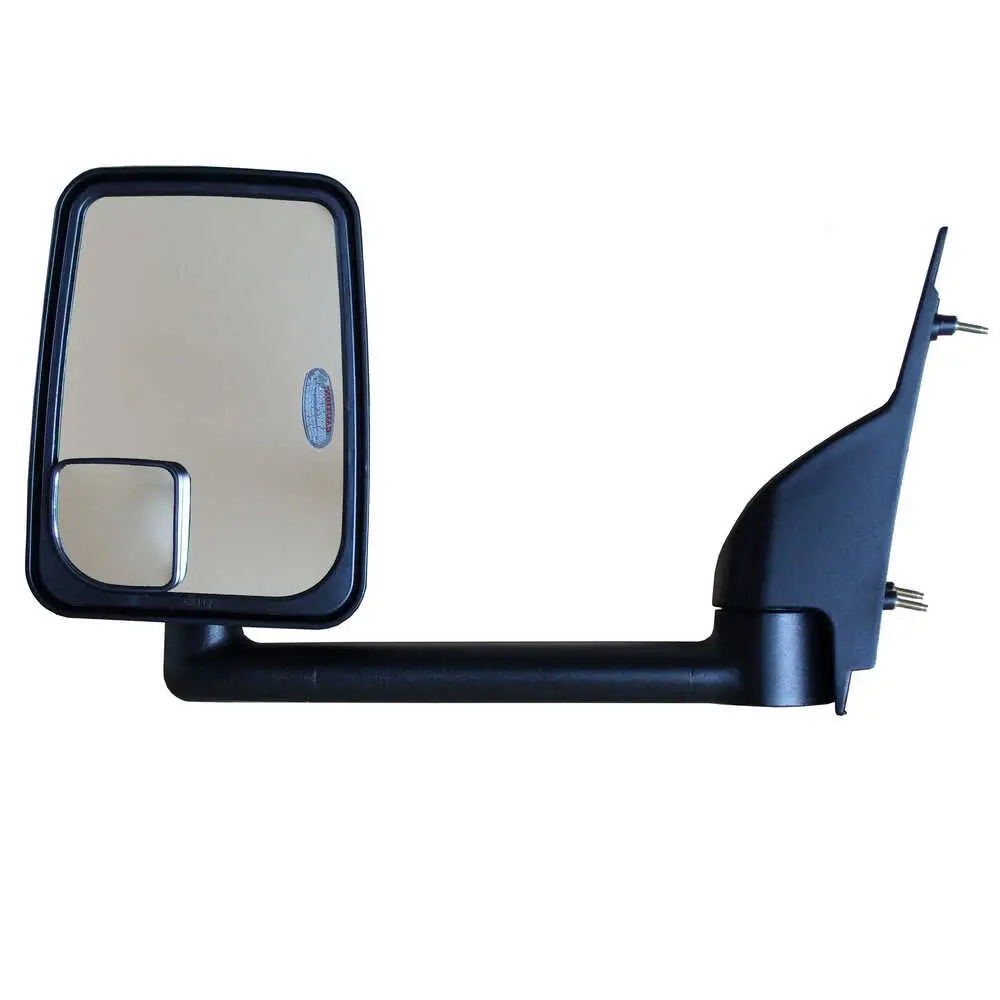 Left 2020 Standard Manual Mirror Assembly for 102" Body Width - Driver side - Black - Fits GM - Velvac 714561