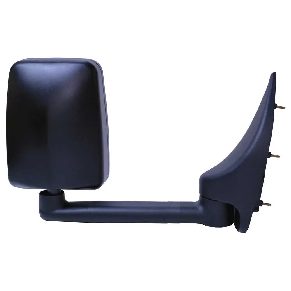 Left 2020 Standard Manual Mirror Assembly for 102" Body Width - Driver side - Black - Fits GM - Velvac 714561