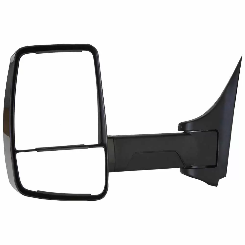 Left 2020XG Deluxe Manual Mirror Assembly for 96" Body Width - Black - Fits GM - Velvac 715913