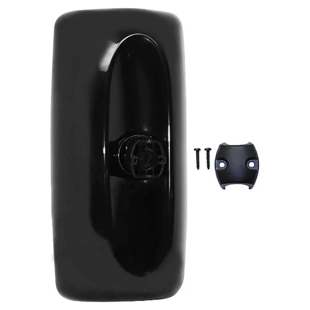 Left Black Heated Motorized Flat Mirror Head - Fits Freightliner M2 106/112, Business Class 2003-2014