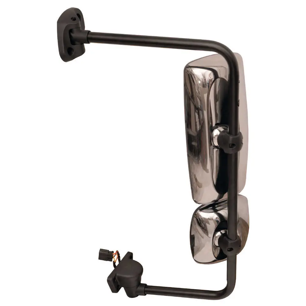 Left Chrome Manual Mirror Assembly - Driver side - Non-Heated