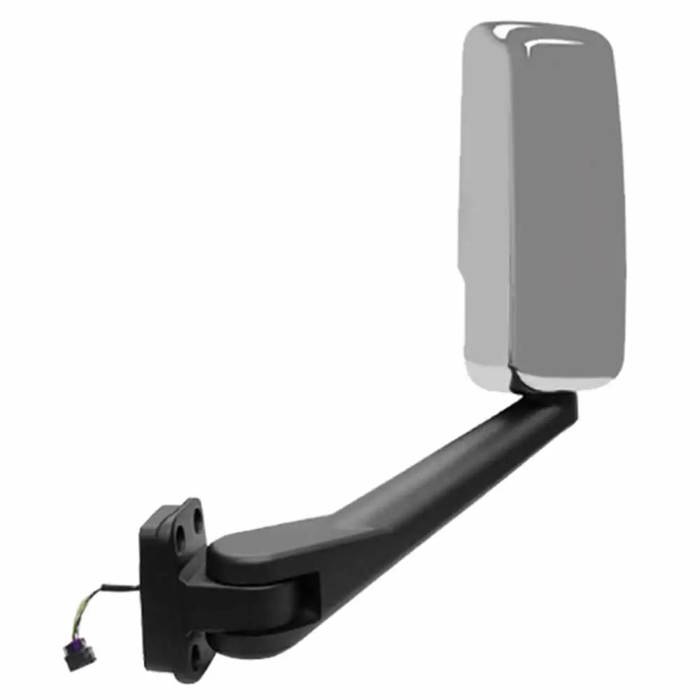 Left Chrome Mirror Assembly, Manual, Heated - Driver side - fits Chevrolet/GM Kodiak Topkick 2003-2009