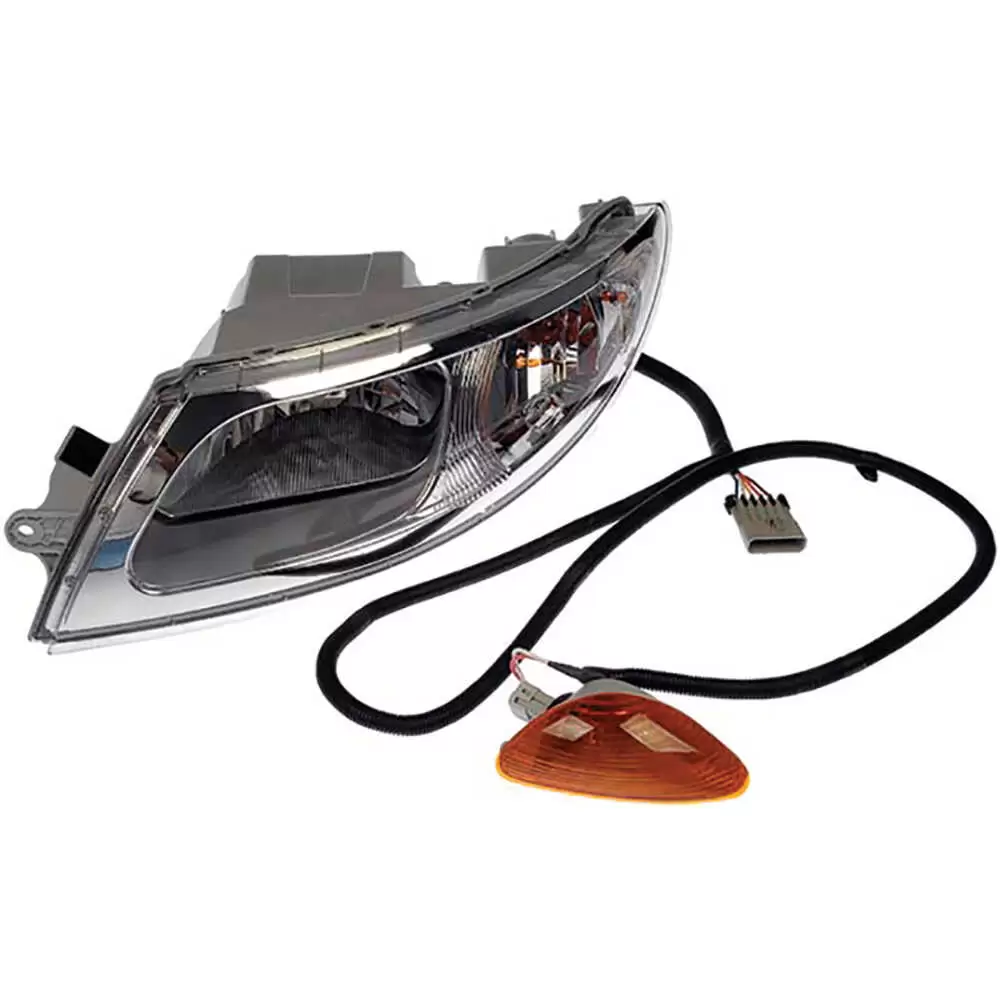Left headlight assembly with Side Marker- Fits International 4000 Series