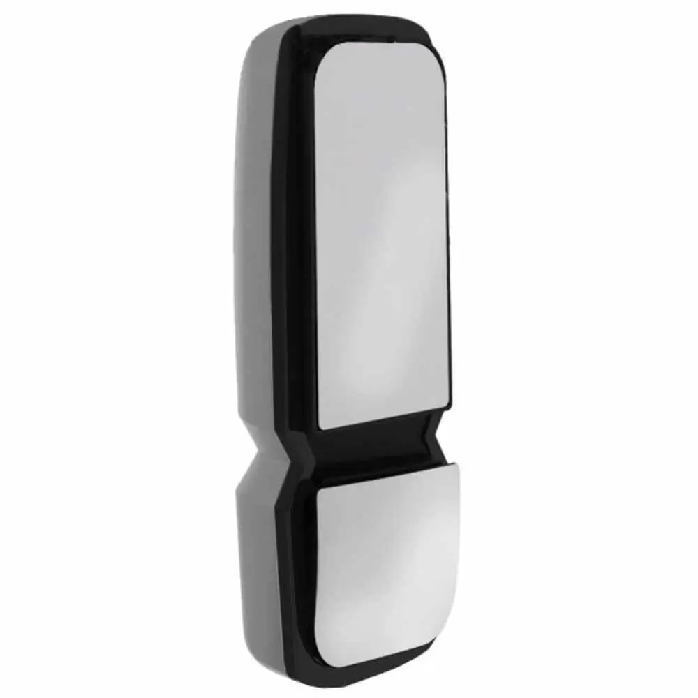 Left Heated Manual Mirror Head with Light - Driver side - Chrome- Fits International DuraStar, WorkStar, ProStar, TerraStar & TranStar