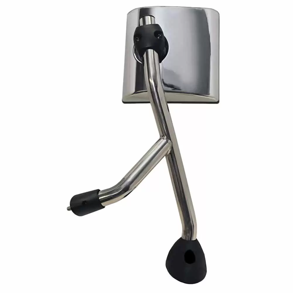 Left Hood Mirror Assembly - Driver side - Chrome- Fits International DuraStar and WorkStar