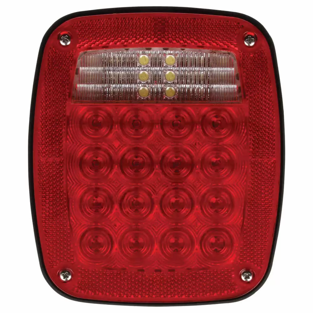 Left LED Stop Tail Turn Box Light Combo with License Light