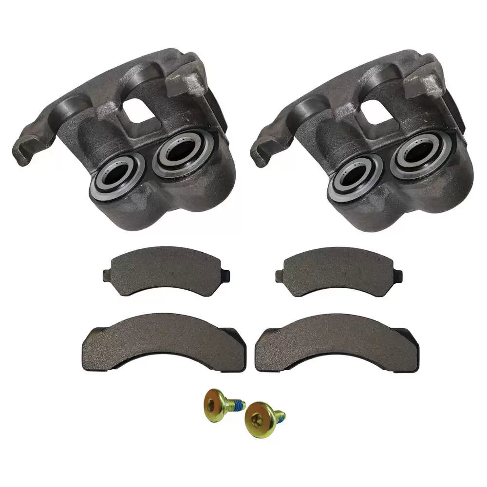 Left or Right front or rear dual piston caliper kit with ABS. 