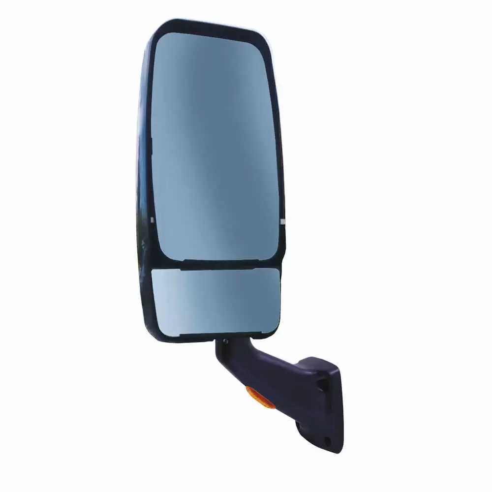Left Vmax Heated Remote / Manual Mirror Assembly with Lighted 2025 Base - Black - Velvac 715135