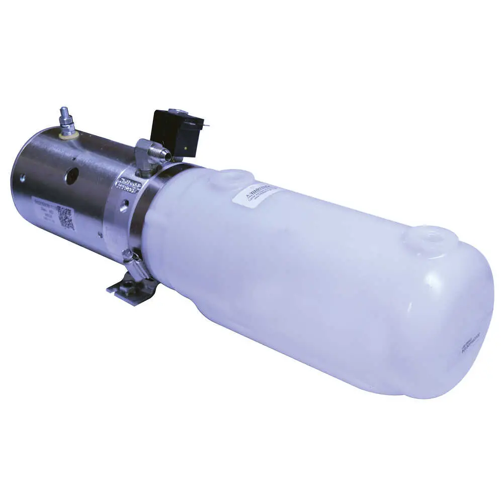 Liftgate Power Unit - Power Up/Gravity Down - 4.5" Dia x 12" Reservoir - Fits Thieman TVLR Series