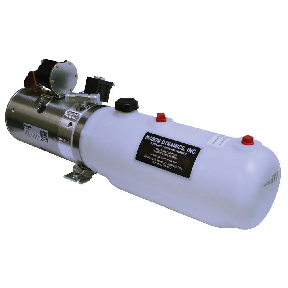 Liftgate Power Unit - Power Up/Gravity Down - 4.5" x 13" Reservoir - Fits Thieman TopLifter Series