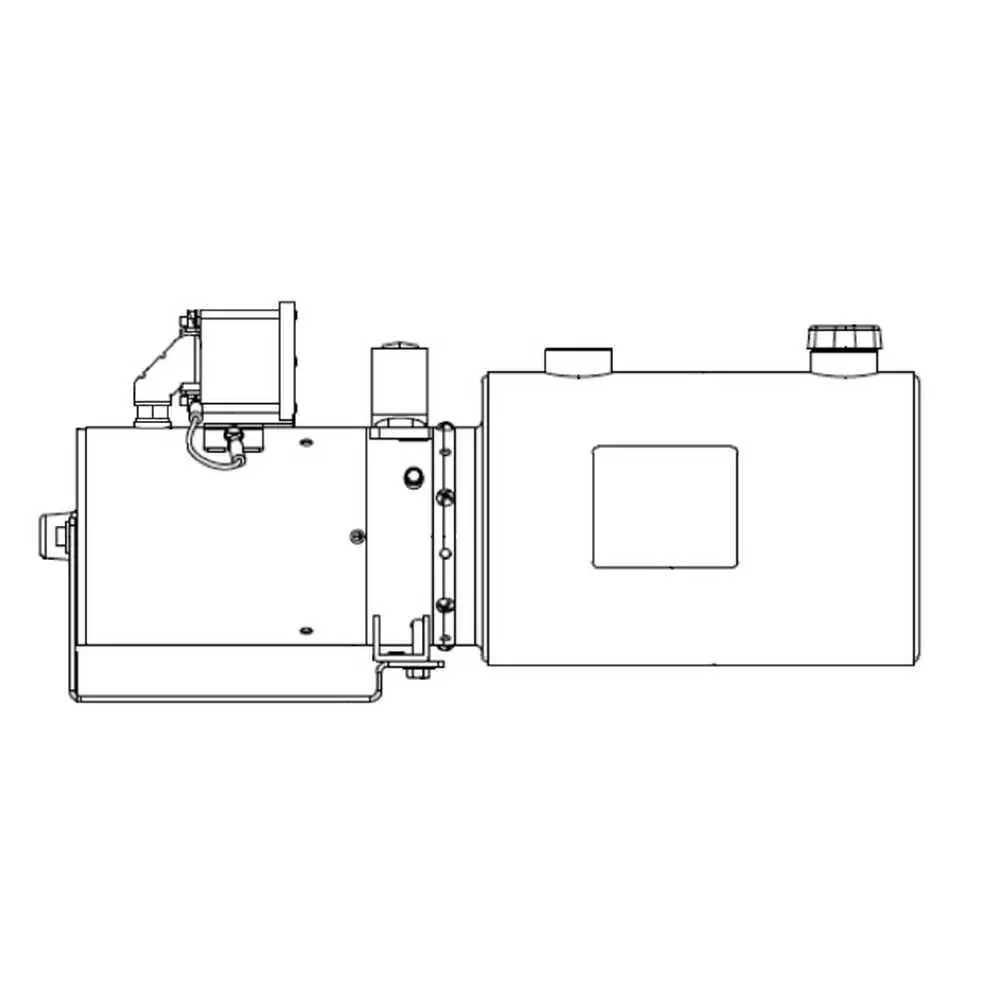 Liftgate Power Unit - Power Up/Gravity Down - 6" Dia x 9" Reservoir - Fits Thieman MDC Series