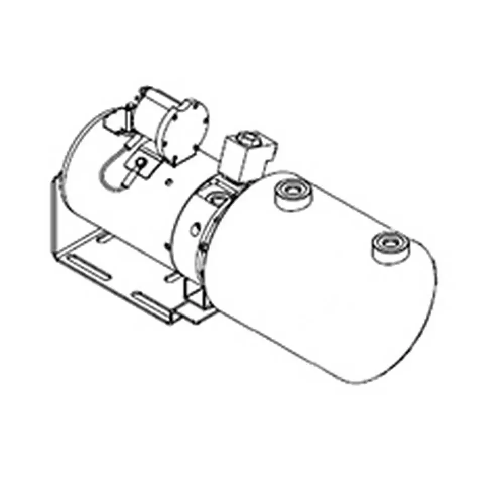 Liftgate Power Unit - Power Up/Gravity Down - 6" Dia x 9" Reservoir - Fits Thieman TWL, MBL, M & WT Series