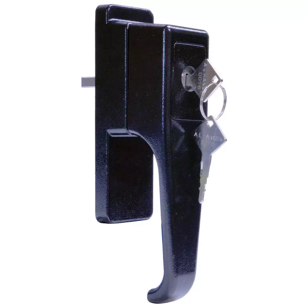 Locking Handle with Blind Mount and Escutcheon Plate