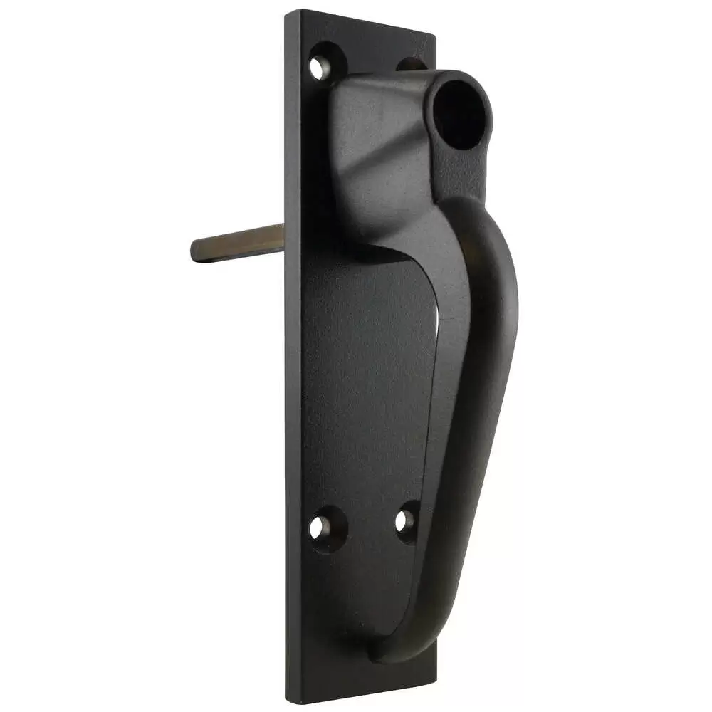 Locking Handle with Push-Button Lock - Does Not Include the Cylinder and Key - Black - Genuine Kason