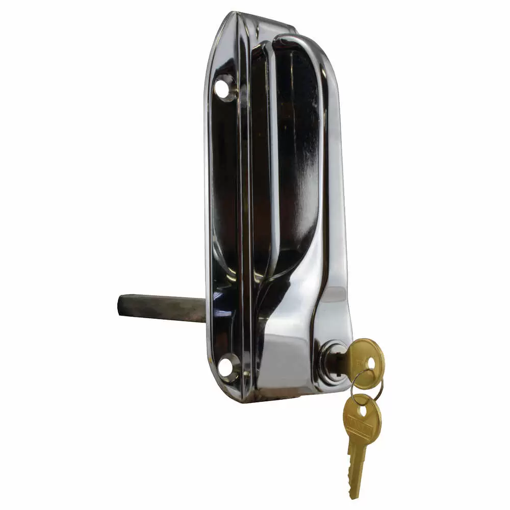 Locking Kason Side Door Handle with Web Handle and 3/8" x 3-3/4" Shaft- Genuine Kason - Keyed #5