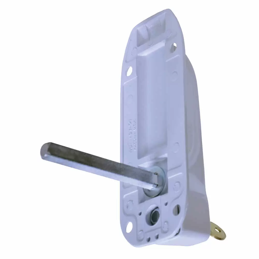 Locking Web Style Handle, White - No Key Required to Lock