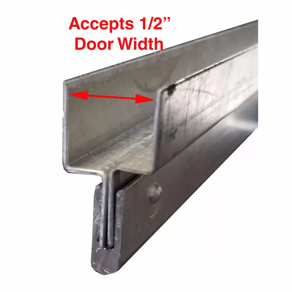 Lower Door Guide with Aluminum Wearstrip