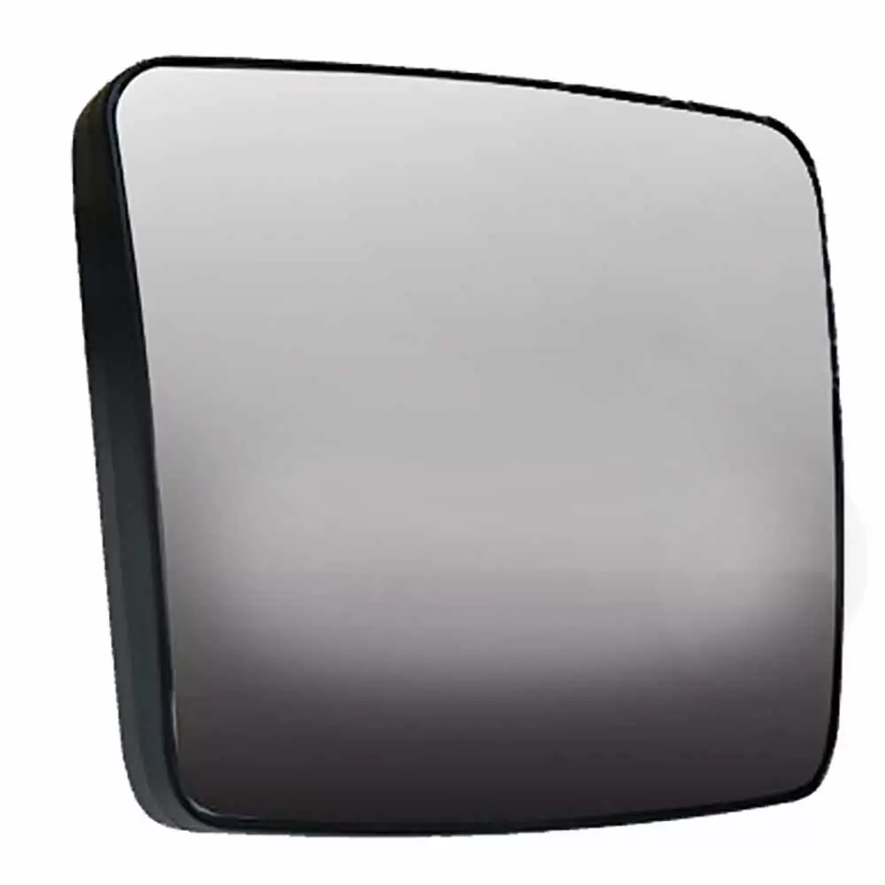 Lower Heated Convex Mirror Glass with Carrier - Fits International DuraStar WorkStar ProStar