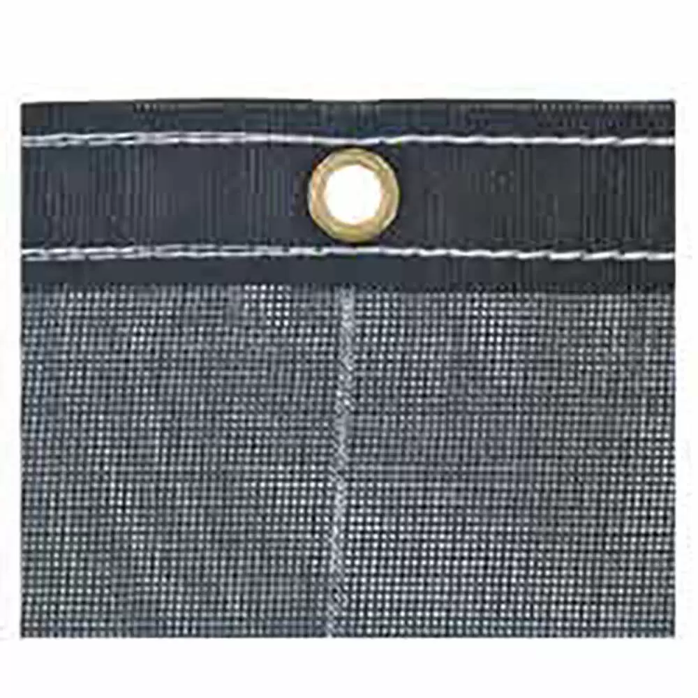 Manual Tarp System with Black Mesh Tarp - 7' x 22' - Buyers