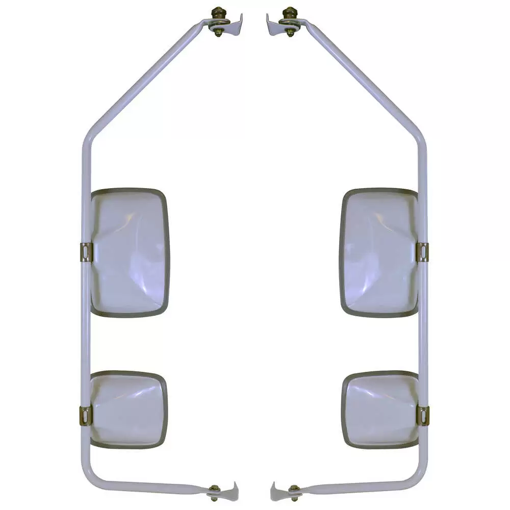 Mirror Assembly with Preset, Pair - White