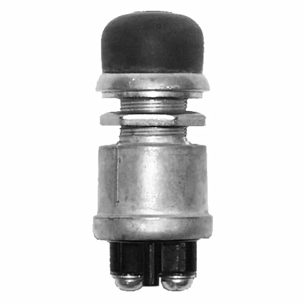 Momentary Push Button Switch with rubber cap - 2 Terminal