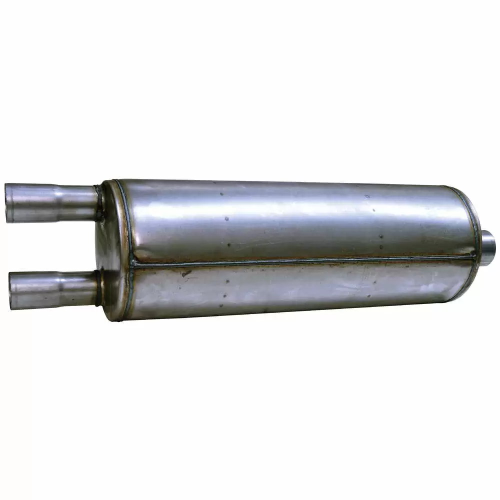 Muffler, Two  2.5" Inlets; One 3" Outlet