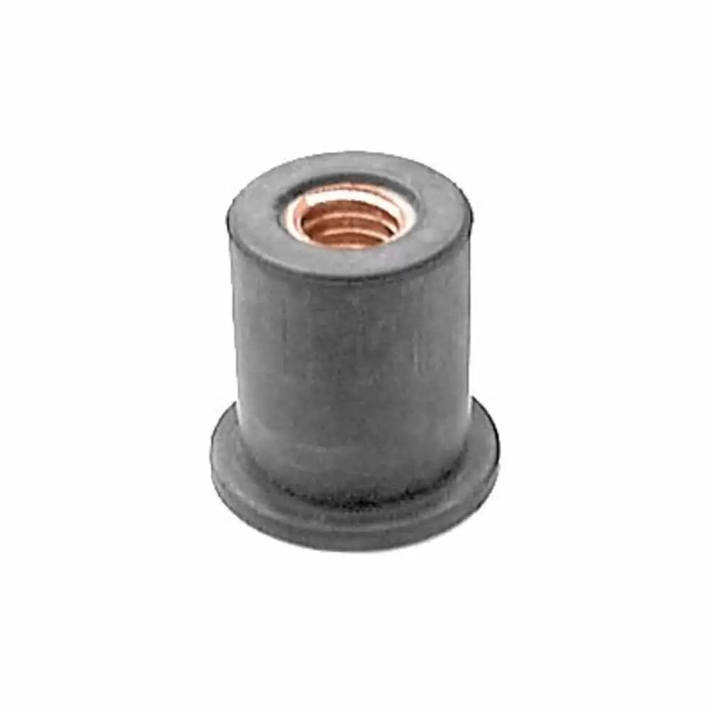 Neoprene Well Nut 1/4-20 - .801" Length - 15 Pieces