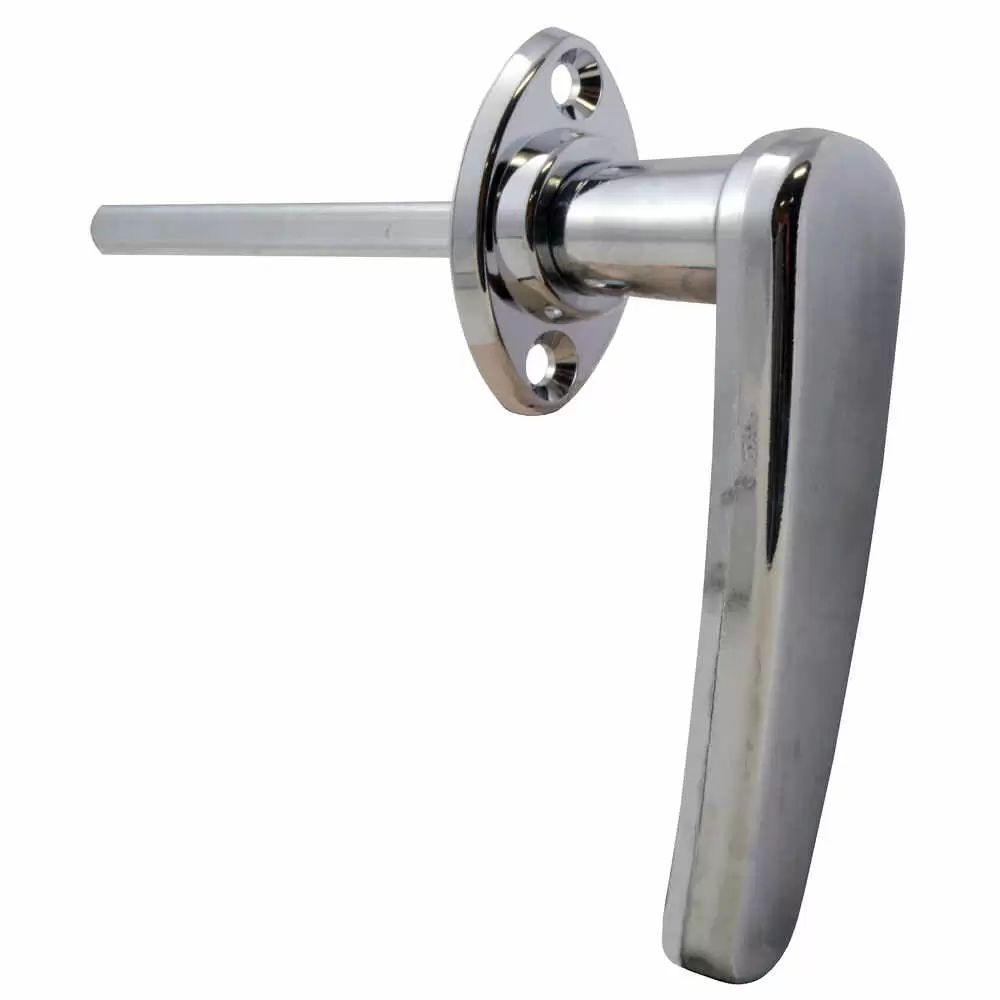 Non Locking Handle with 5/16 x 4" Shaft - Chrome