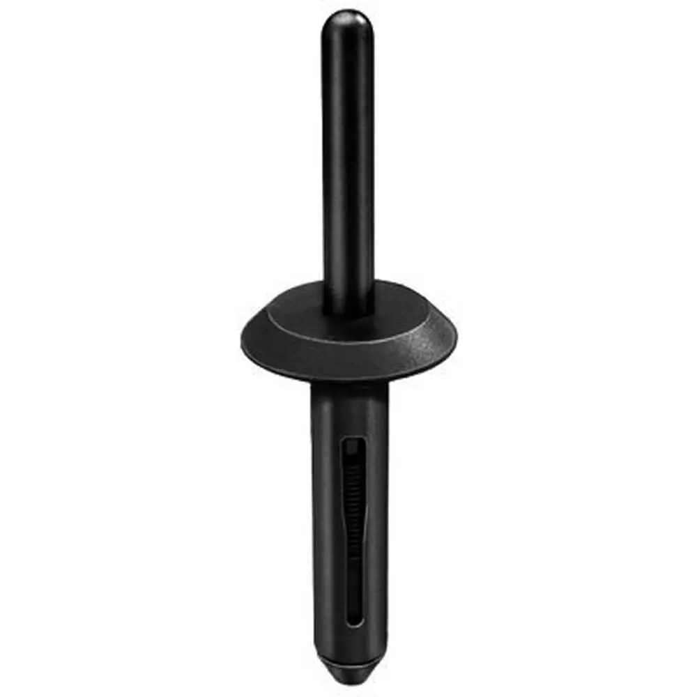 Nylon Rivet 1/4" Hole Diameter - 5/16"-15/32" Grip Range - Black - 25 Pieces