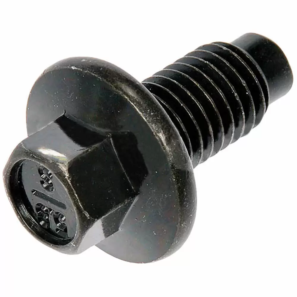 Oil Drain Plug Pilot Point with Inset Gasket
