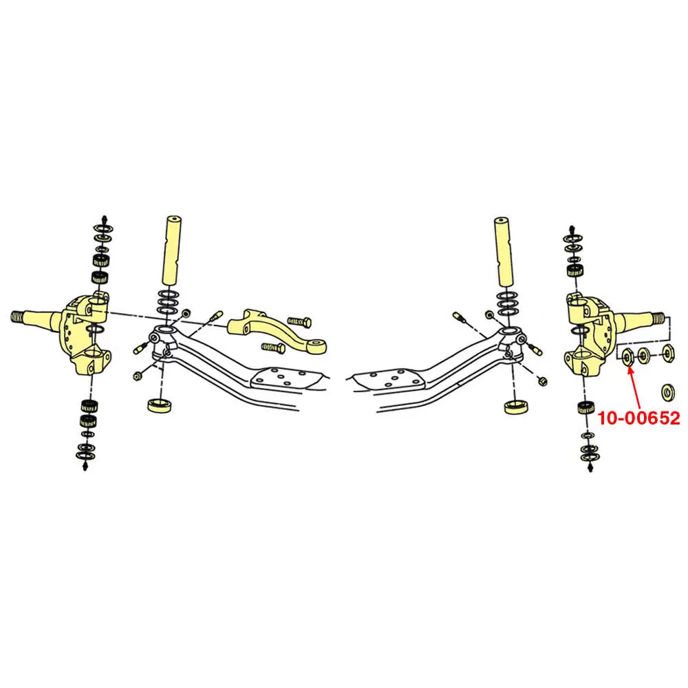 Outer Wheel Bearing Nut 1.125" - Fits Freightliner