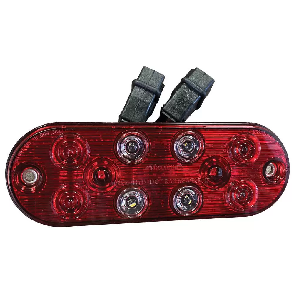 Oval Hybrid LED thin profile surface mount Stop Turn Tail Backup Light
