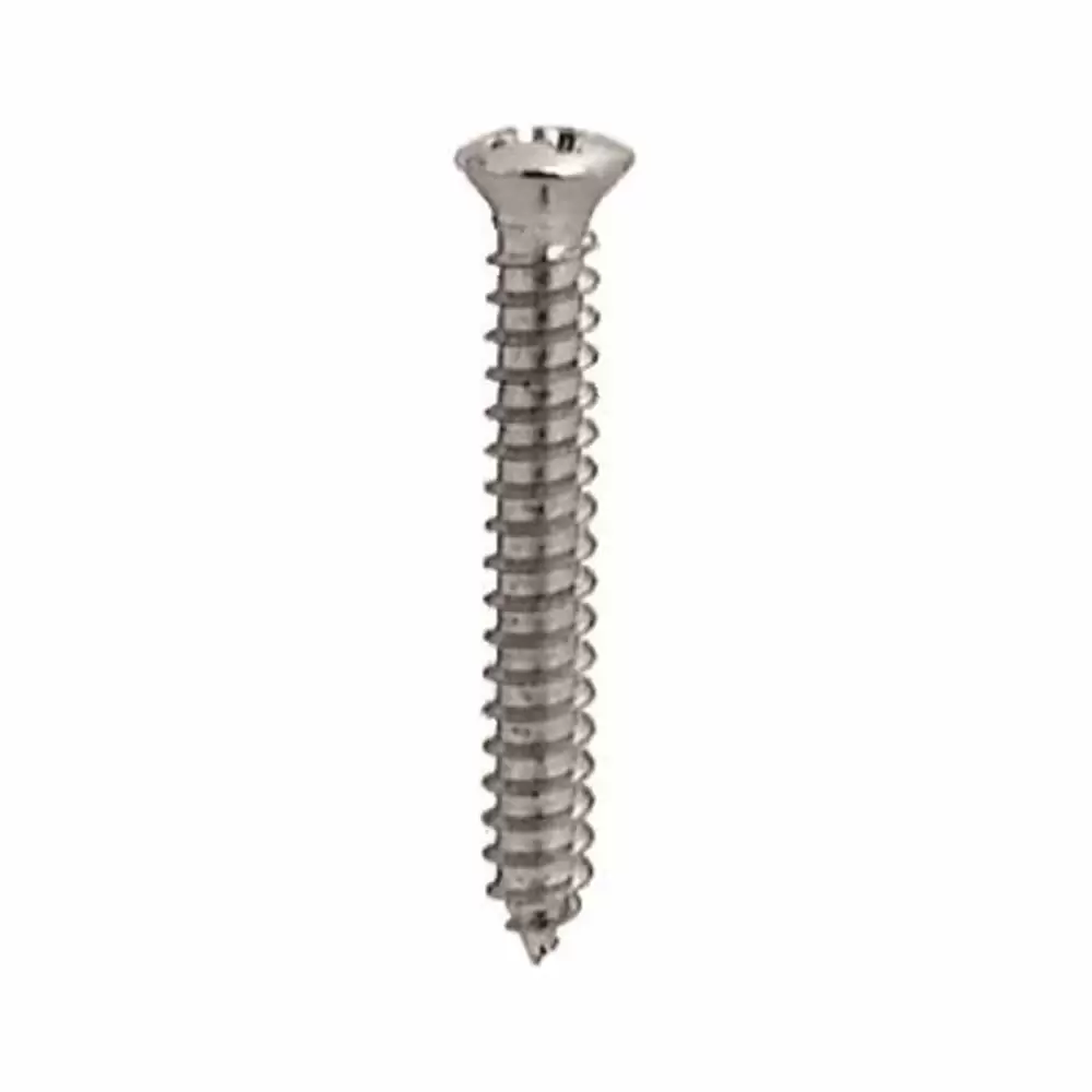 Phillips Oval Head Tap Screw #8 x 1-1/4" - #6 Head Size - 100 Pieces