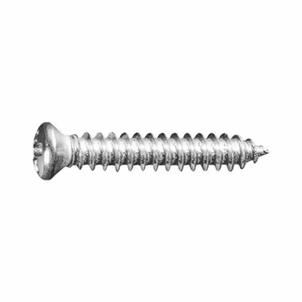 Phillips Oval Head Tap Screw #8 x 1" - #6 Head Size
