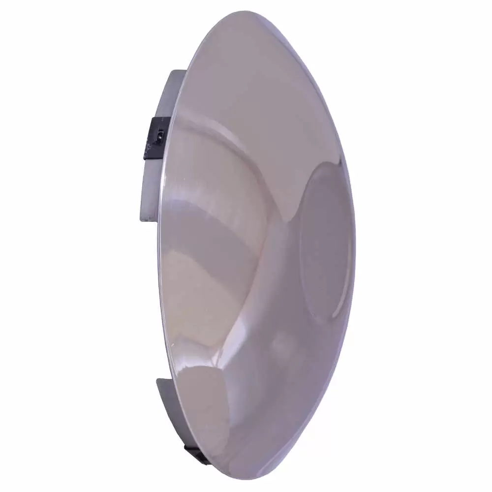 Polished Stainless Steel Baby Moon Hub Cover with Emblem Indent Phoenix Q1402B